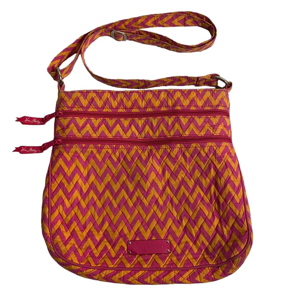 Vera Bradley Quilted Adjustable Strap Hipster Ziggy Zag Crossbody Handbag